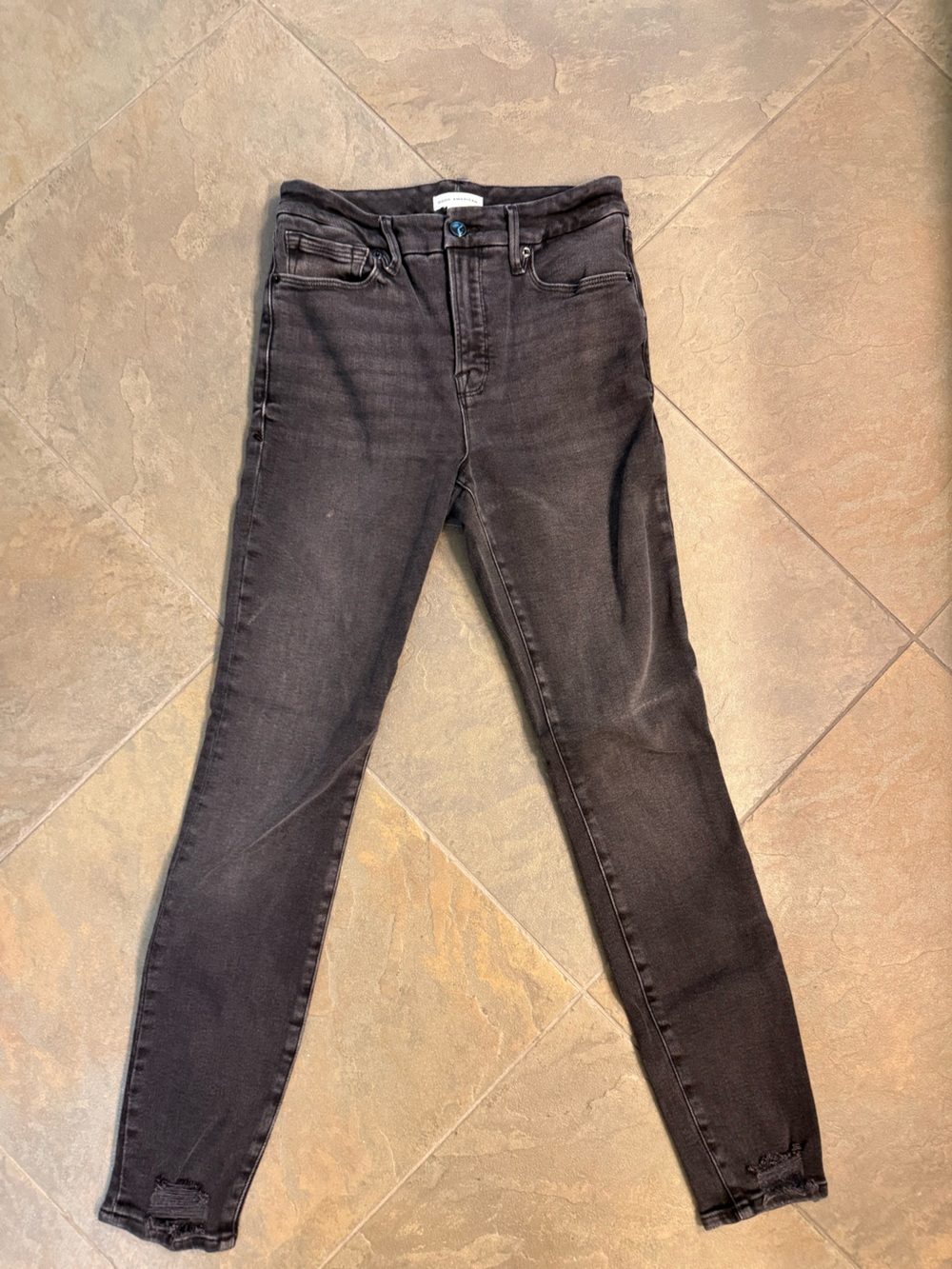 Good American Charcoal Black Skinny Jeans
